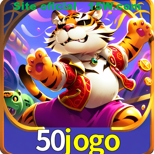 Imagem promocional da 50jogo mostrando a plataforma e suas vantagens